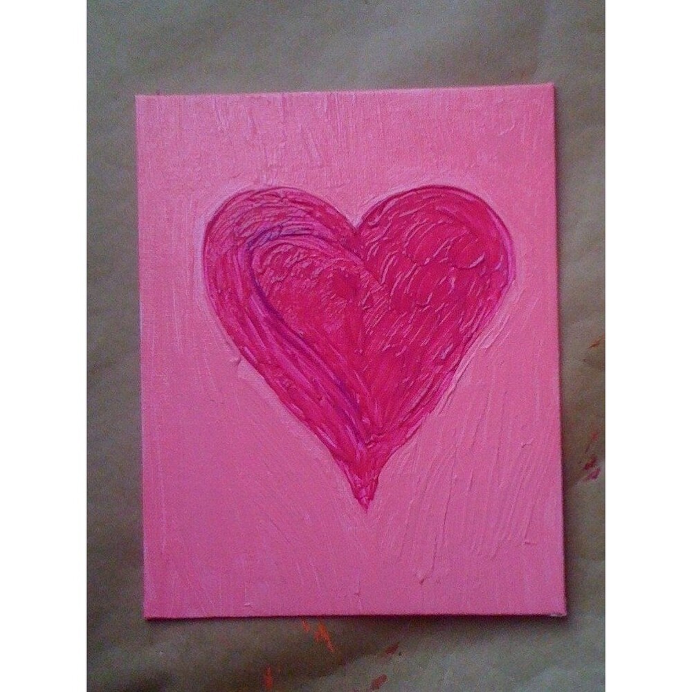 original painting heart 001 8 x 10